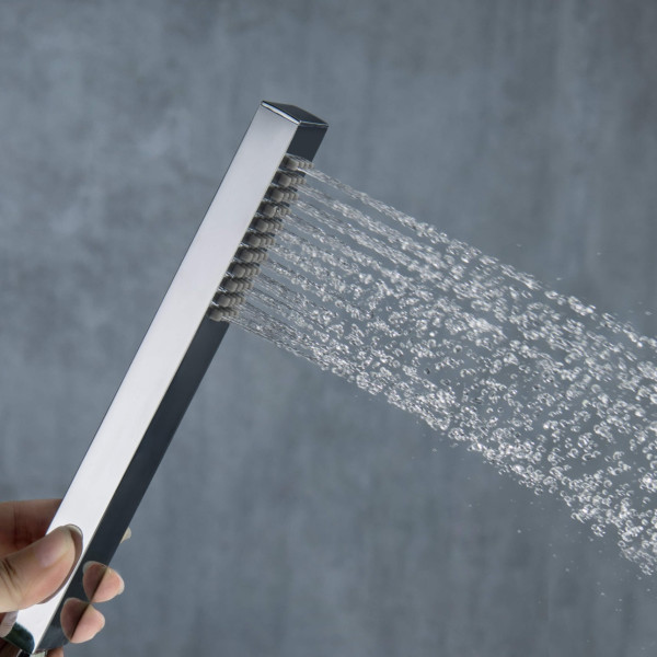 KIBI HS1004CH Cube Metal Handheld Shower Head