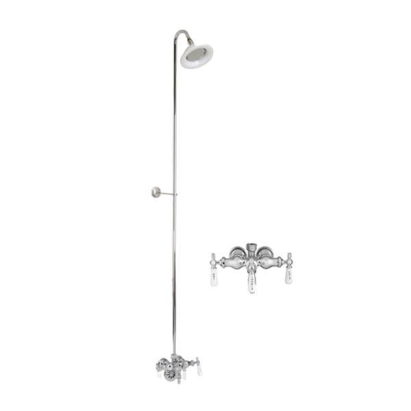 Barclay 4011-PL Tub Filler with Diverter and Shower Head for Acrylic Tubs