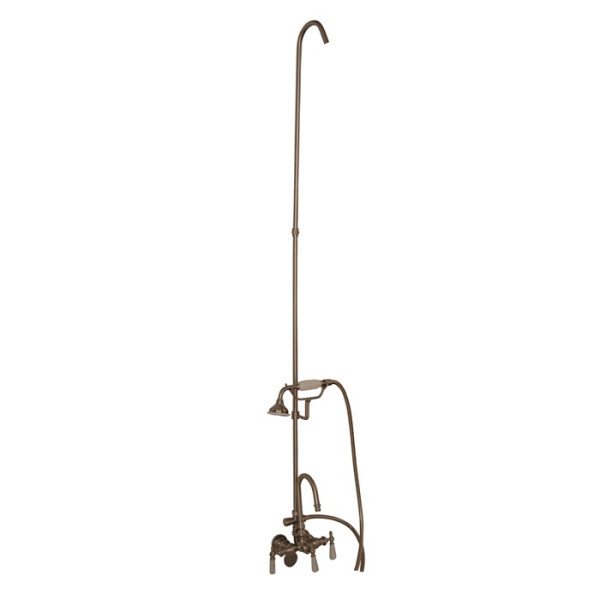 Barclay 4024-PL Tub Filler Converto Shower With Handheld Shower Riser