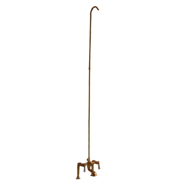 Barclay 4045-PL Elephant Spout 6" Mounts Porcelain Lever Handles Tub Filler