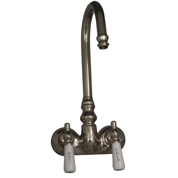 Barclay 4052-PL Tub Filler With Code Spout Lever Porcelain Handles