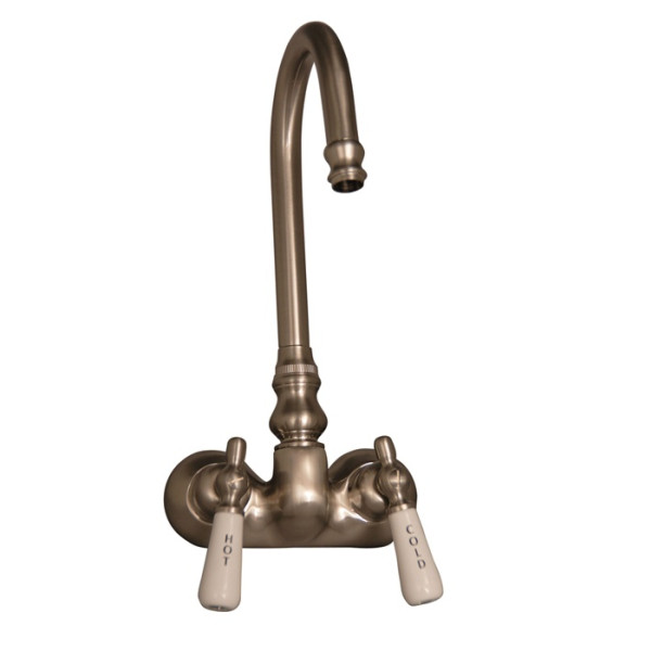 Barclay 4052-PL Tub Filler With Code Spout Lever Porcelain Handles