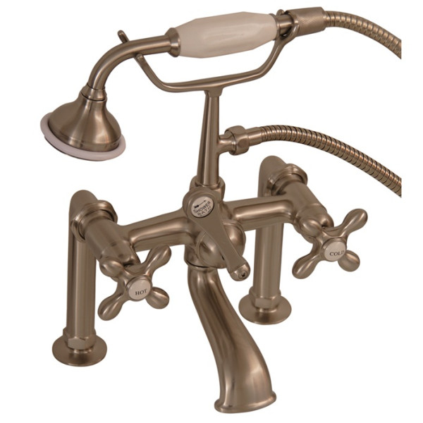 Barclay 4601-MC Elephant Spout Hand Held Shower With 6" Elbow Mounts Cross 