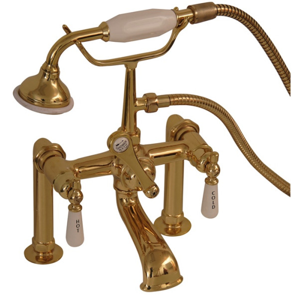 Barclay 4601-PL Elephant Spout HandHeld Shower W 6" Elbow Mounts Tub Filler