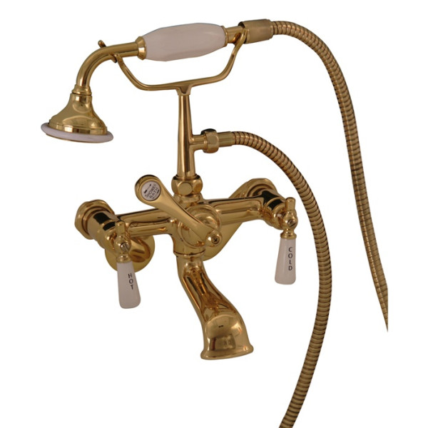 Barclay 4602-PL Elephant Spout HandHeld Shower W/ Swivel Mounts Tub Fillers