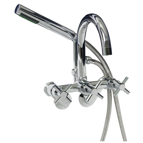 Barclay 7082-MC Wall Mount Tub Filler With Variable Centers & Hand Shower