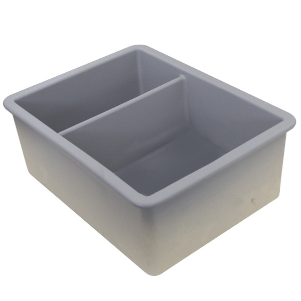 Nantucket Sinks ISFC24x18GR-DB2 Fireclay Matte Grey Double Bowl Dualmount Sink