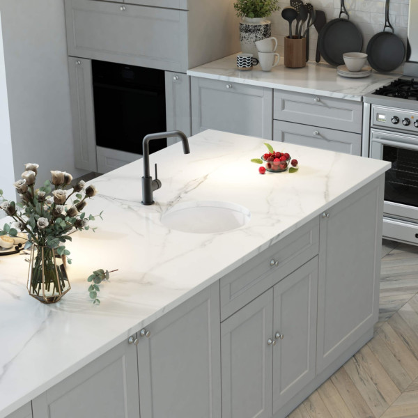 KIBI K2-S19RO Crater 19″ Undermounted Kitchen Fireclay Sink