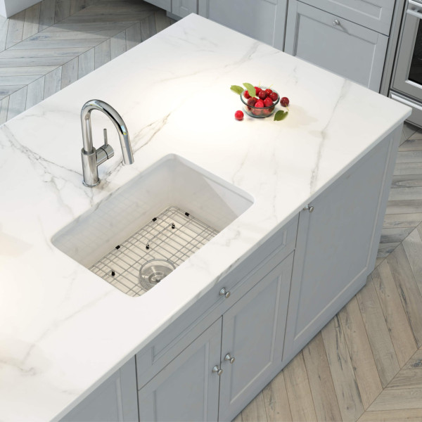 KIBI K2-S27 Landis 27″ Fireclay Kitchen Undermount Sink Single Bowl