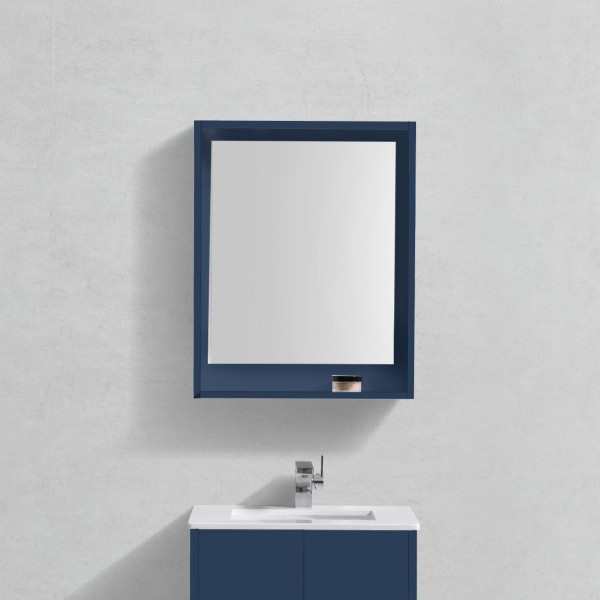 KubeBath KB24-M Bosco 24" Framed Mirror With Shelve