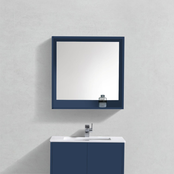 KubeBath KB30-M Bosco 30" Framed Mirror With Shelve