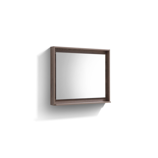 KubeBath KB36-M Bosco 36" Framed Mirror With Shelve