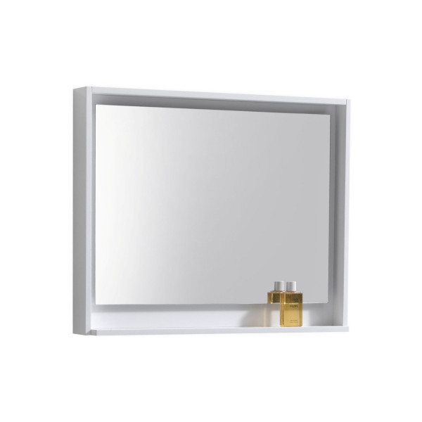 KubeBath KB36-M Bosco 36" Framed Mirror With Shelve