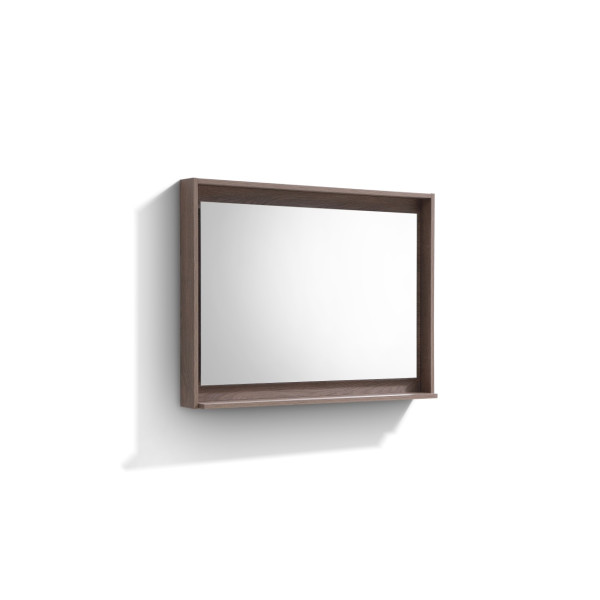 KubeBath KB40-M KUBE 38" Framed Mirror With Shelve