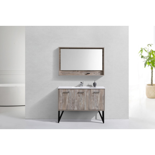 KubeBath KB48 Bosco 48 Inch Bathroom Vanity w/ Quartz Countertop