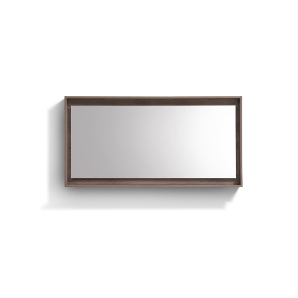 KubeBath KB60-M Bosco 60" Framed Mirror With Shelve