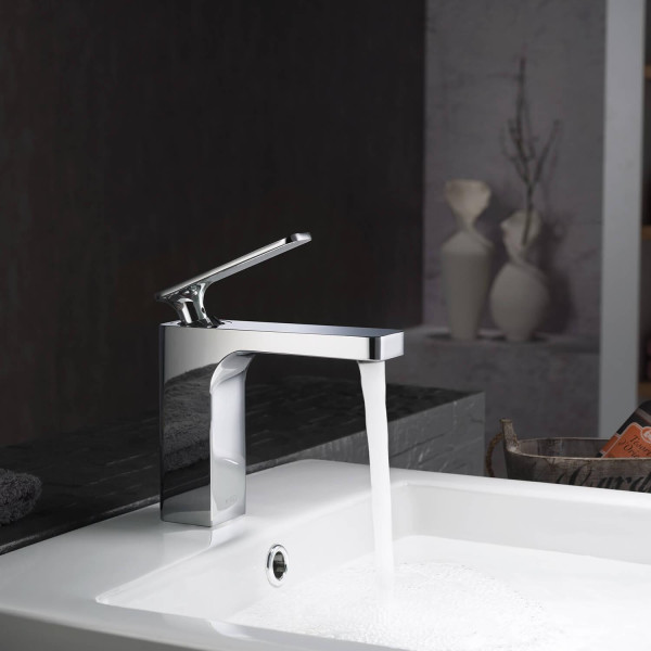 KIBI KBF1006CH Infinity Single Handle Bathroom Vanity Sink Faucet
