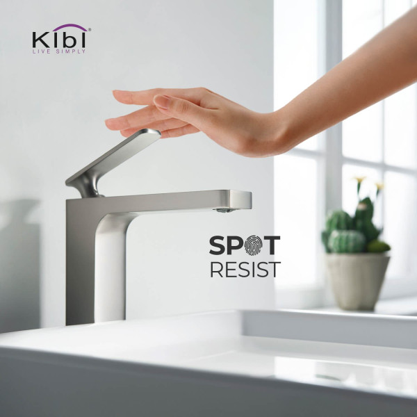KIBI KBF1007BN Infinity Single Handle Bathroom Vessel Sink Faucet