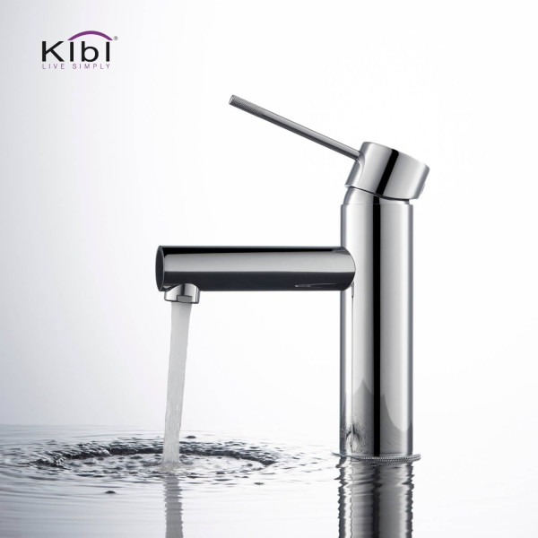 KIBI KBF1010CH Circular X Single Handle Bathroom Vanity Sink Faucet
