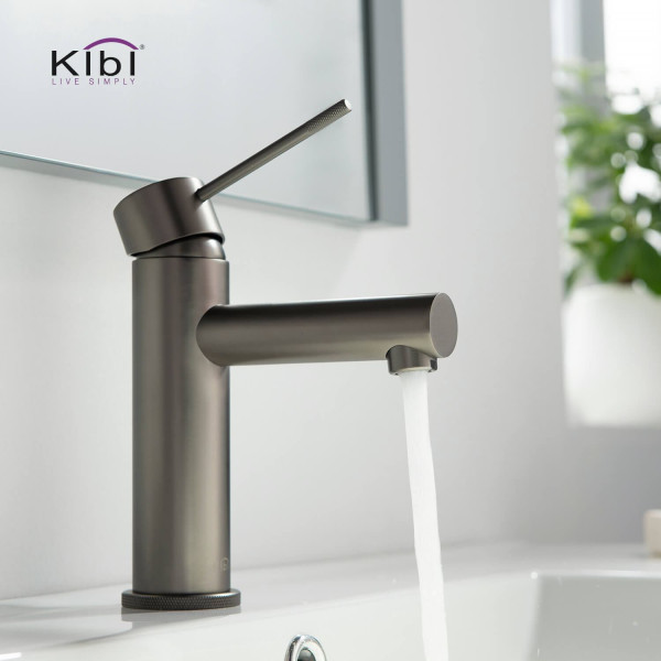 KIBI KBF1010TT Circular X Single Handle Bathroom Vanity Sink Faucet