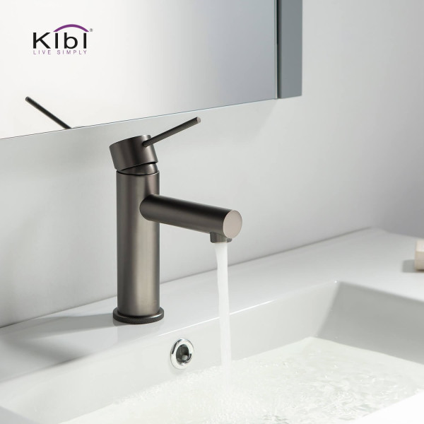 KIBI KBF1010TT Circular X Single Handle Bathroom Vanity Sink Faucet