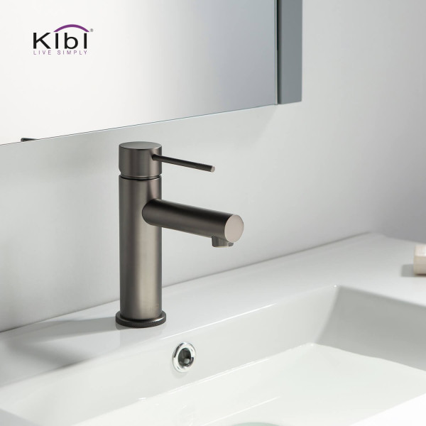 KIBI KBF1010TT Circular X Single Handle Bathroom Vanity Sink Faucet