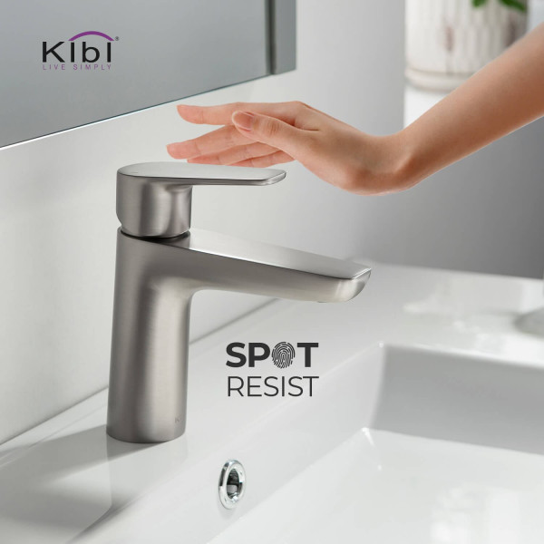 KIBI KBF1011BN Harmony Single Handle Bathroom Vanity Sink Faucet