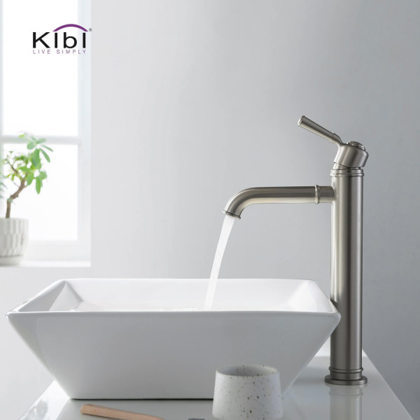 KIBI KBF1013BN Victorian Single Handle Bathroom Vessel Sink Faucet