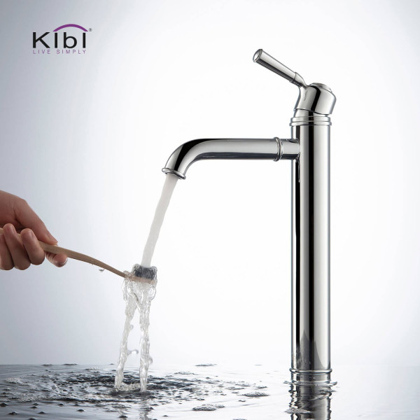 KIBI KBF1013CH Victorian Single Handle Bathroom Vessel Sink Faucet