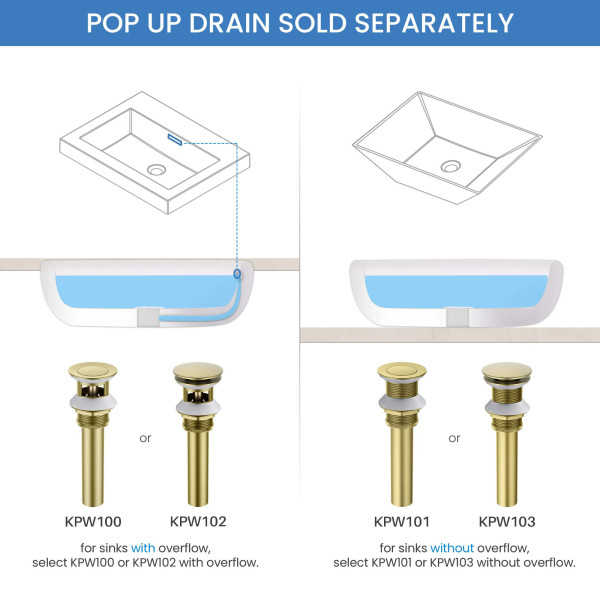 KIBI KBF1023BG Circular Single Handle Wall Mounted Bathroom Sink Faucet