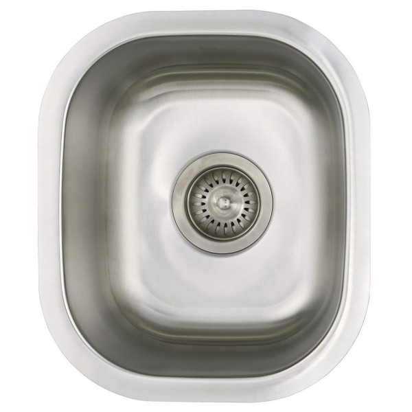 Kraus KBU17 15 inch Undermount Single Bowl Stainless Steel Kitchen Sink