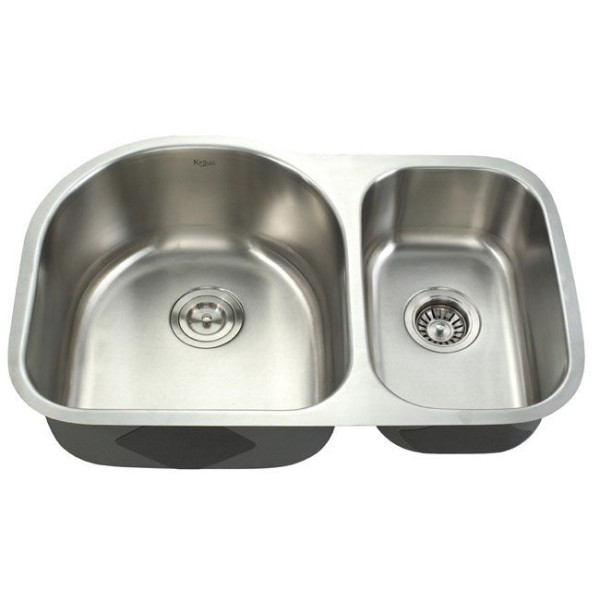 Kraus KBU21 30 inch Undermount Double Bowl Stainless Steel Kitchen Sink