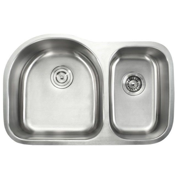 Kraus KBU21 30 inch Undermount Double Bowl Stainless Steel Kitchen Sink