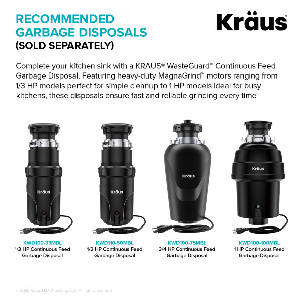 Kraus KBU22 32” Undermount Double Bowl 18-Gauge Stainless Steel Kitchen Sink