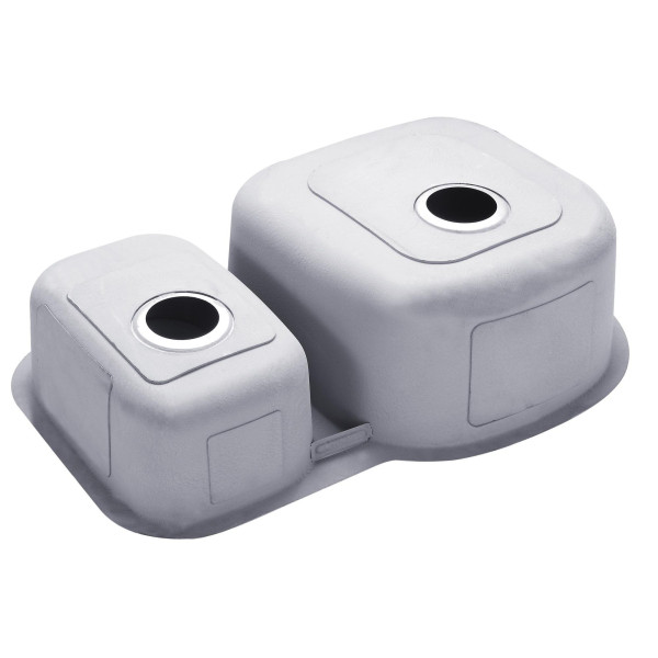 Kraus KBU-25 32'' Undermount 65/35 Double Bowl 16G Stainless Steel Kitchen Sink