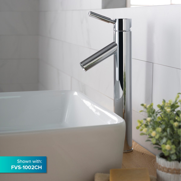 Kraus KCV-120 15'' Squared Bathroom Ceramic Vessel Sink