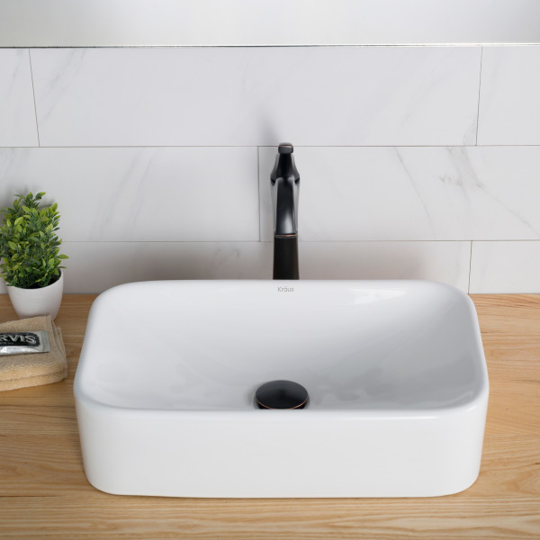 Kraus KCV-122 19'' Rectangular Above Counter Vessel