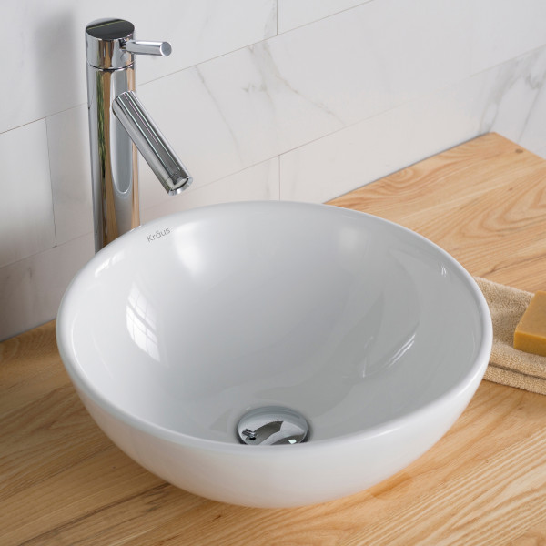Kraus KCV-141 16''. Above Counter Stain Resistant Sink