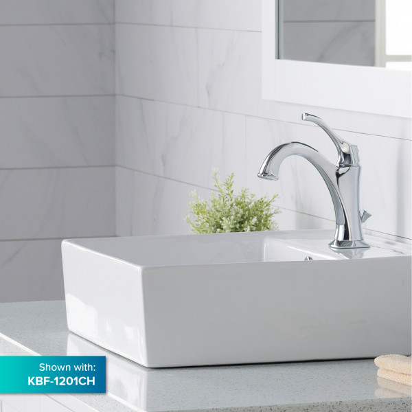 Kraus KCV-150 19'' Smooth Above Counter Sink + Overflow