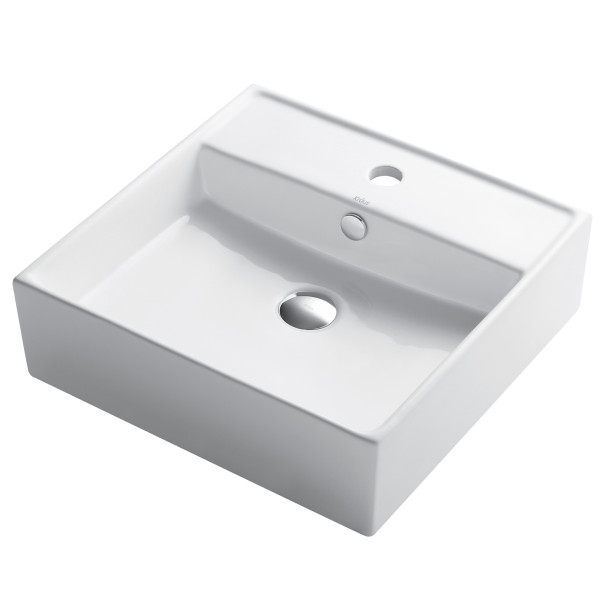 Kraus KCV-150 19'' Smooth Above Counter Sink + Overflow