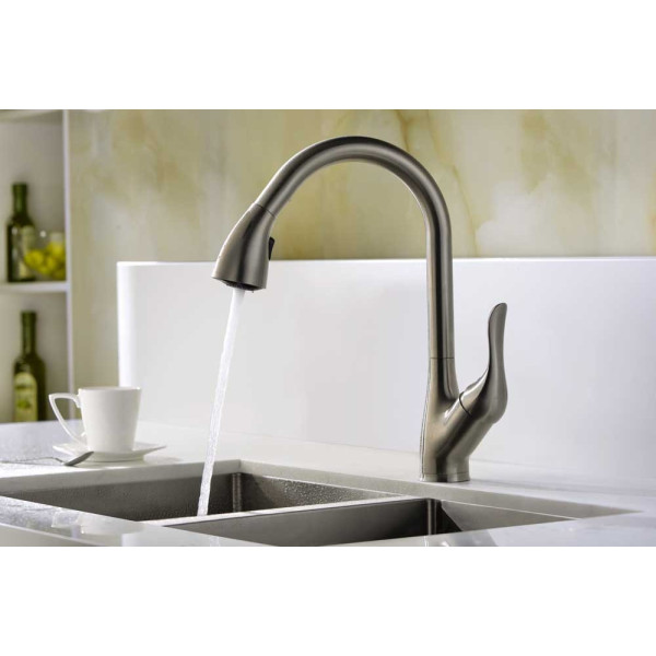 ANZZI KF-AZ031 Accent Single Handle Pull Down Spray Kitchen Faucet