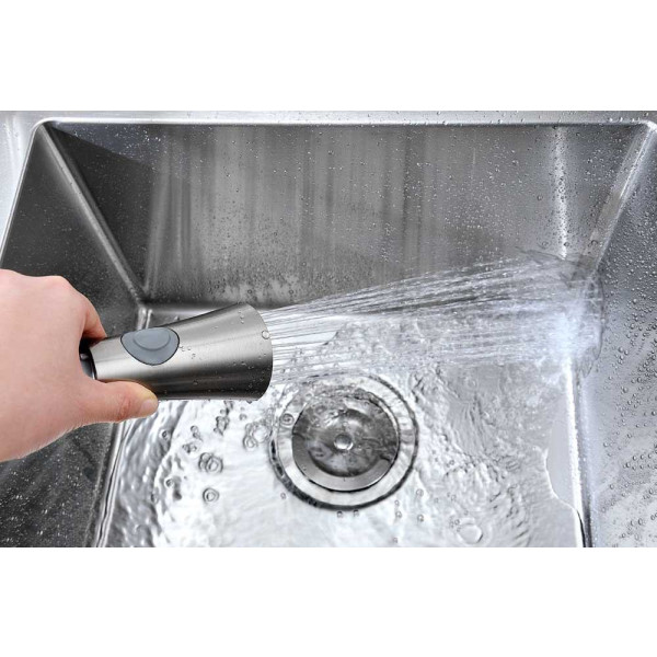 ANZZI KF-AZ042 Singer Brass Pull Down Kitchen Faucet In Polished Chrome