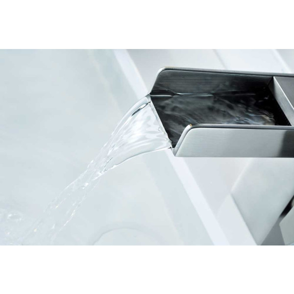 ANZZI KF-AZ127 Zhona Single Hole Low-Arc Waterfall Faucet In Brushed Nickel