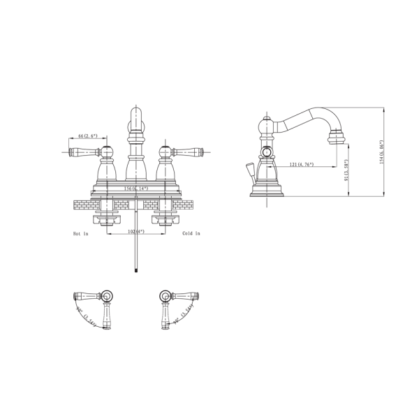 ANZZI KF-AZ151 Edge Centerset Mid-Arc Bathroom Faucet In Brushed Nickel