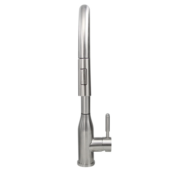 Nantucket Sinks KF-PD18-SS Goose Neck Pull-Down Faucet with Modernl Styling