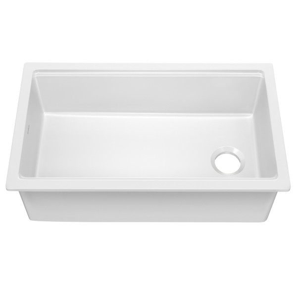 KRAUS KFDW1-33 Turino 33” Fireclay Workstation Single Kitchen Sink