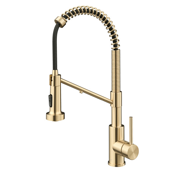 Kraus KFF-1610 2-in-1 Commercial Pull-Down Single Handle Kitchen Faucet