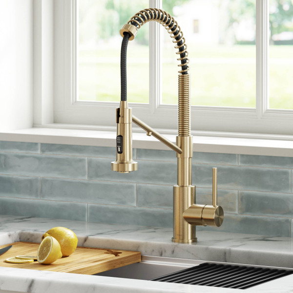 Kraus KFF-1610 2-in-1 Commercial Pull-Down Single Handle Kitchen Faucet