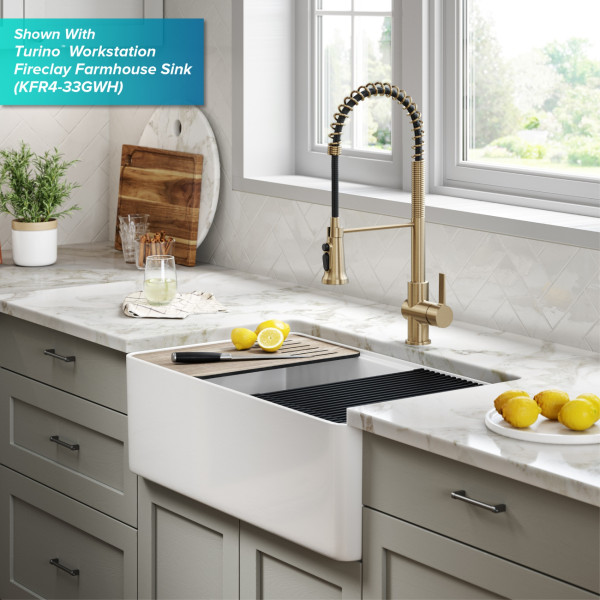 Kraus KFF-1691 2-in-1 Commercial Pull-Down Single Handle Water Filter Kitchen Faucet