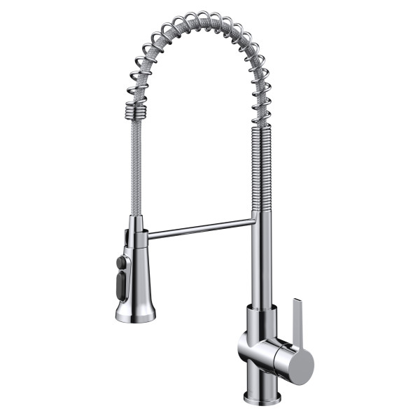 Kraus KFF-1691 2-in-1 Commercial Pull-Down Single Handle Water Filter Kitchen Faucet